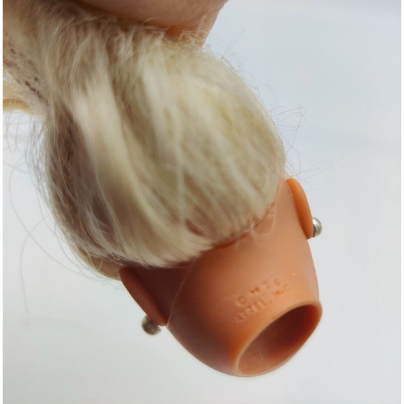 Barbie Head Replacement Doll Repair Replace Blonde Peach Highlights Blue Eyes - Picture 8 of 9